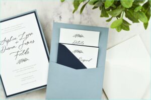Navy Blue Wedding Invitation Envelopes