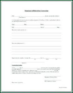 Notary Certificate Form Washington State