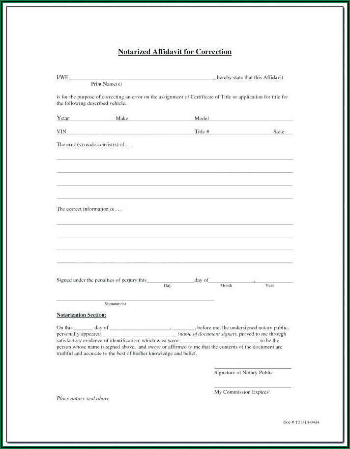 Notary Certificate Form Washington State