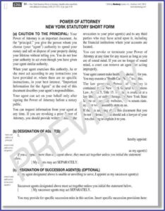 Nys Durable Power Of Attorney Form 2019