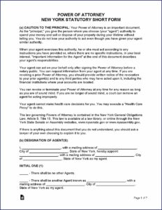 Nys Durable Power Of Attorney Form 2020