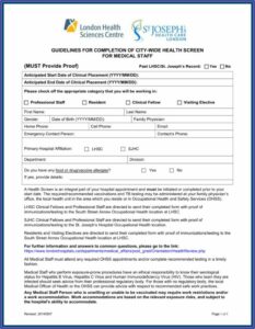 Occupational Health And Safety Appointment Forms