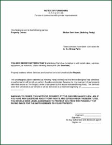 Ohio Construction Lien Waiver Form