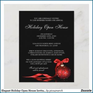 Open House Party Invitation Templates