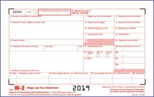 Order 2019 W2 Forms From Irs