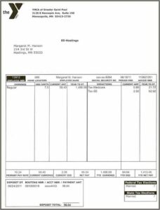 Pay Stub Template Canada Pdf