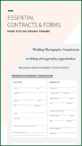 Photography Business Forms Templates