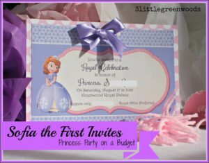 Princess Sofia Birthday Invitation Template