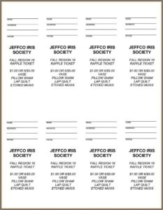 Printable Blank Raffle Ticket Template Free