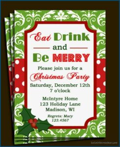 Printable Christmas Invitation Template