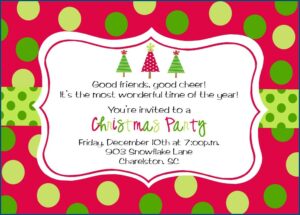 Printable Christmas Invitation Templates