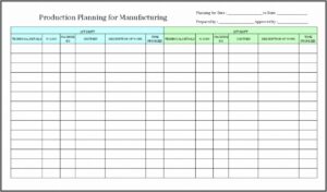 Printable Work Schedule Template
