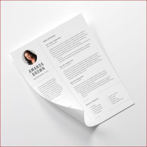 Project Manager Cv Template Word Free