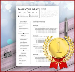 Project Manager Template Word