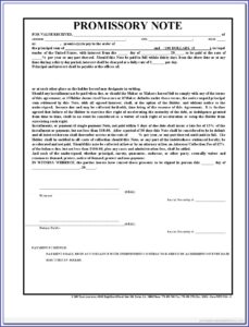 Promissory Note Sample Legal Forms