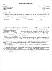 Purchase Order Terms And Conditions Sample
