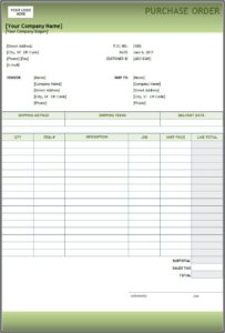 Purchase Order Terms And Conditions Template Canada