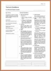 Purchase Order Terms And Conditions Template Uk
