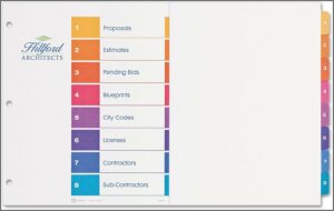 Ready Index 8 Tab Template