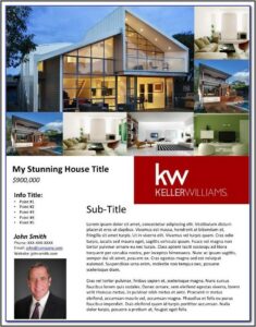 Real Estate Feature Sheet Template Free Download