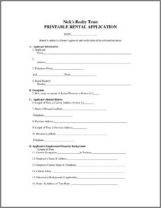 Rental Agreement Template Uk