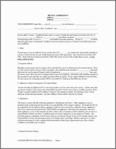 Rental Property Checklist Template