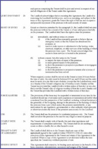 Rental Tenancy Agreement Forms