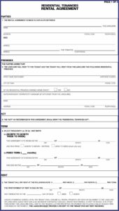 Residential Tenancy Act Forms
