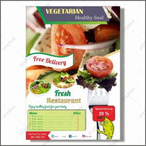 Restaurant Flyer Design Vector Free Download