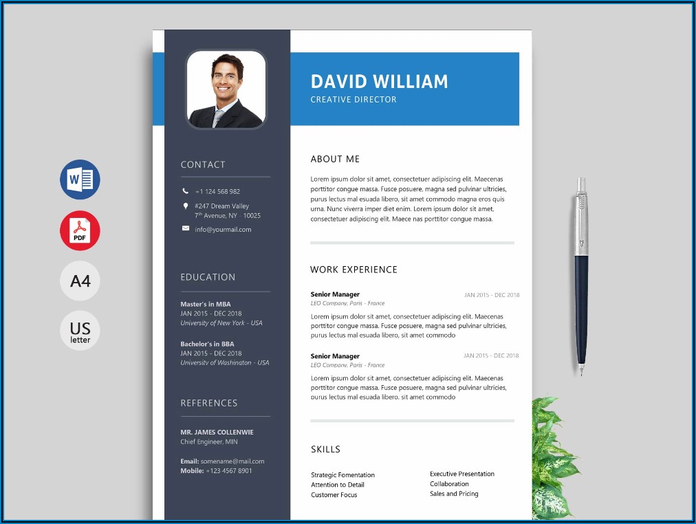Resume Format Template Download Free
