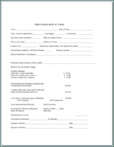 Room Rent Contract Sample