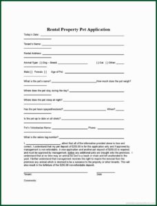 Room Rent Contract Template