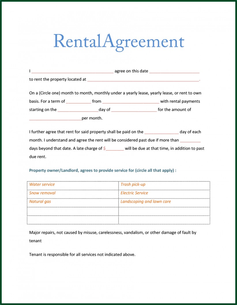 Room Rental Contract Template Singapore