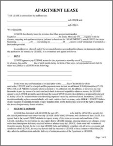 Roommate Contract Template Free