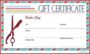 Salon Gift Certificate Template Free Printable