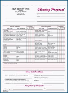 Sample Cleaning Proposal Free Template
