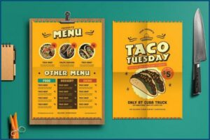 Sample Menu Design Templates