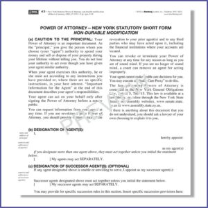 Sample Ny Durable Power Of Attorney Form