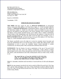 Sample Quit Claim Deed Form Michigan