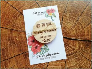 Save The Date Magnets And Envelopes