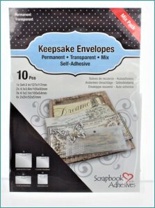 Scrapbook Adhesives Keepsake Envelopes