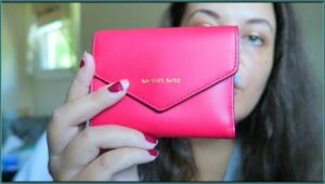 Small Quilted Leather Envelope Wallet Michael Kors