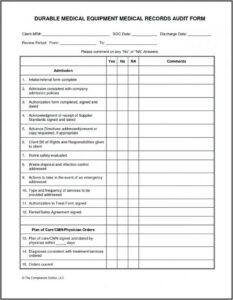 Supplier Audit Checklist Example