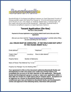 Tenant Screening Checklist Form