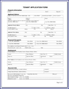 Tenant Screening Form