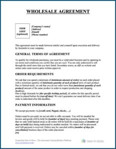 Terms And Conditions Of Sale Template Free Download Uk