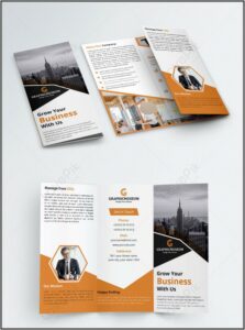 Tri Fold Business Brochure Template Free