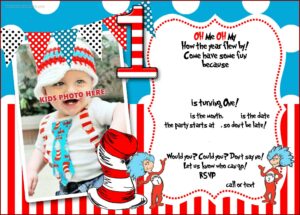 Twins 1st Birthday Invite Templates