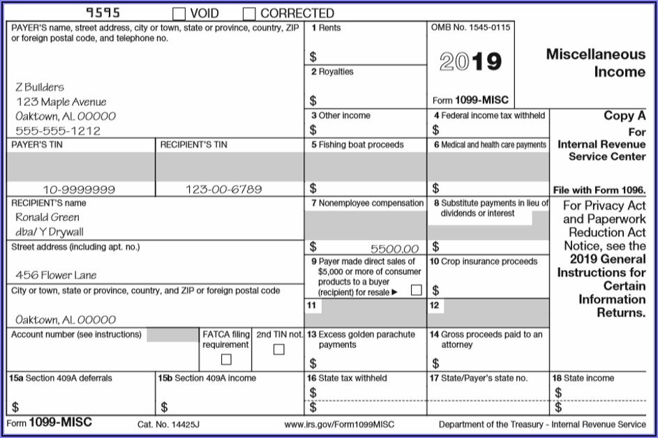 Where To Send 1099 Misc Forms Irs 2020