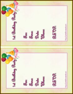 40th Birthday Invitation Card Ideas